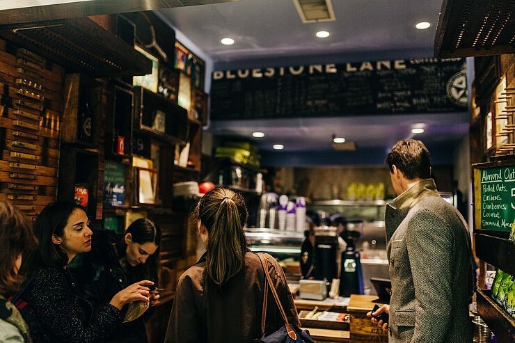 interior of the Midtown East Coffee Shop. 