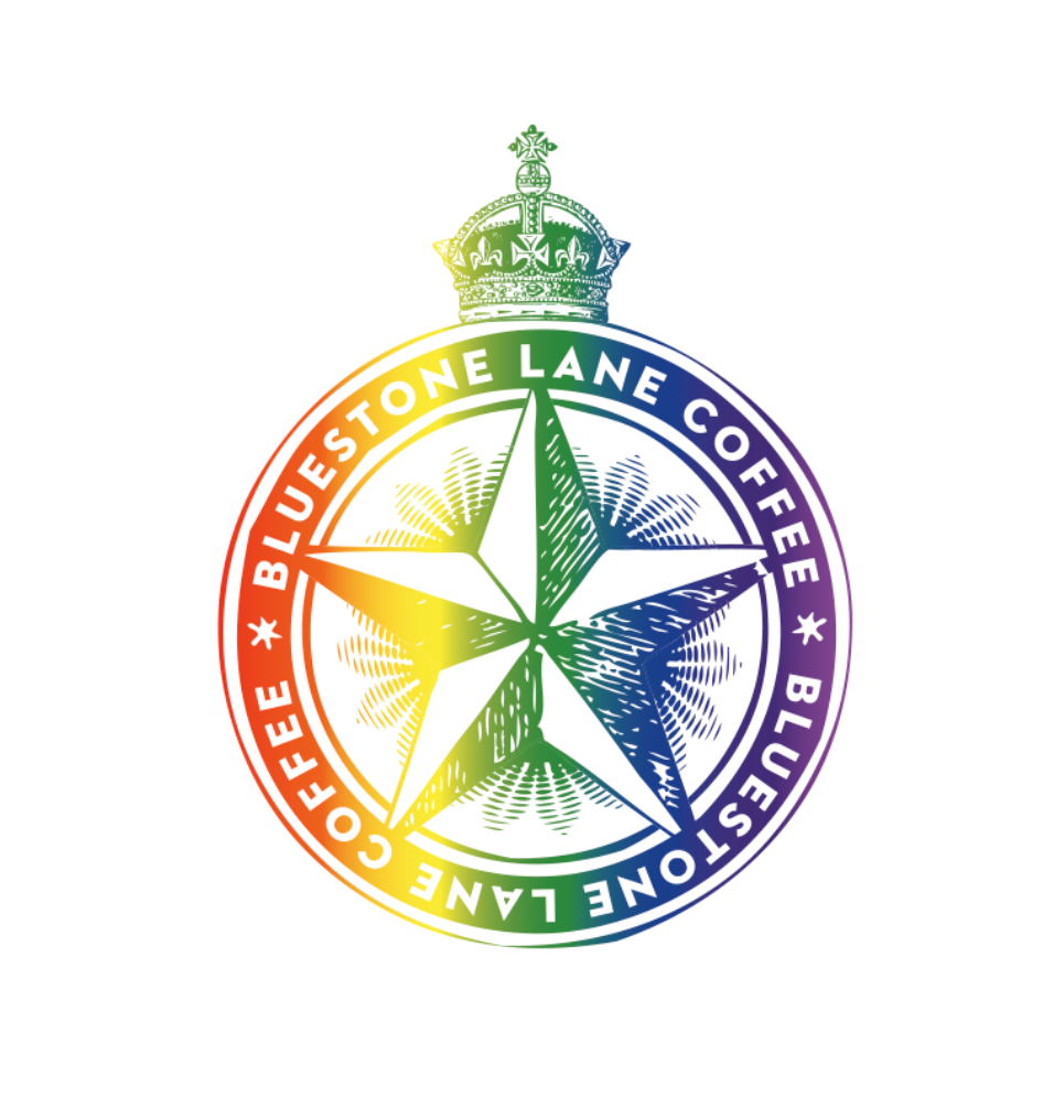 Bluestone Lane Pride Logo
