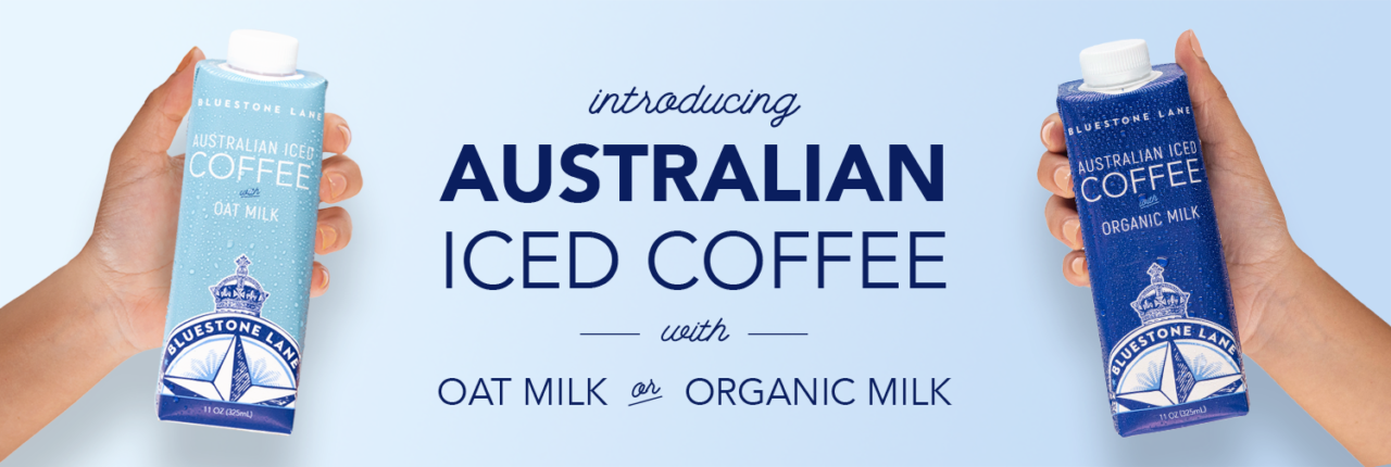 Australian Iced Coffee with Oat Milk or Organic Milk