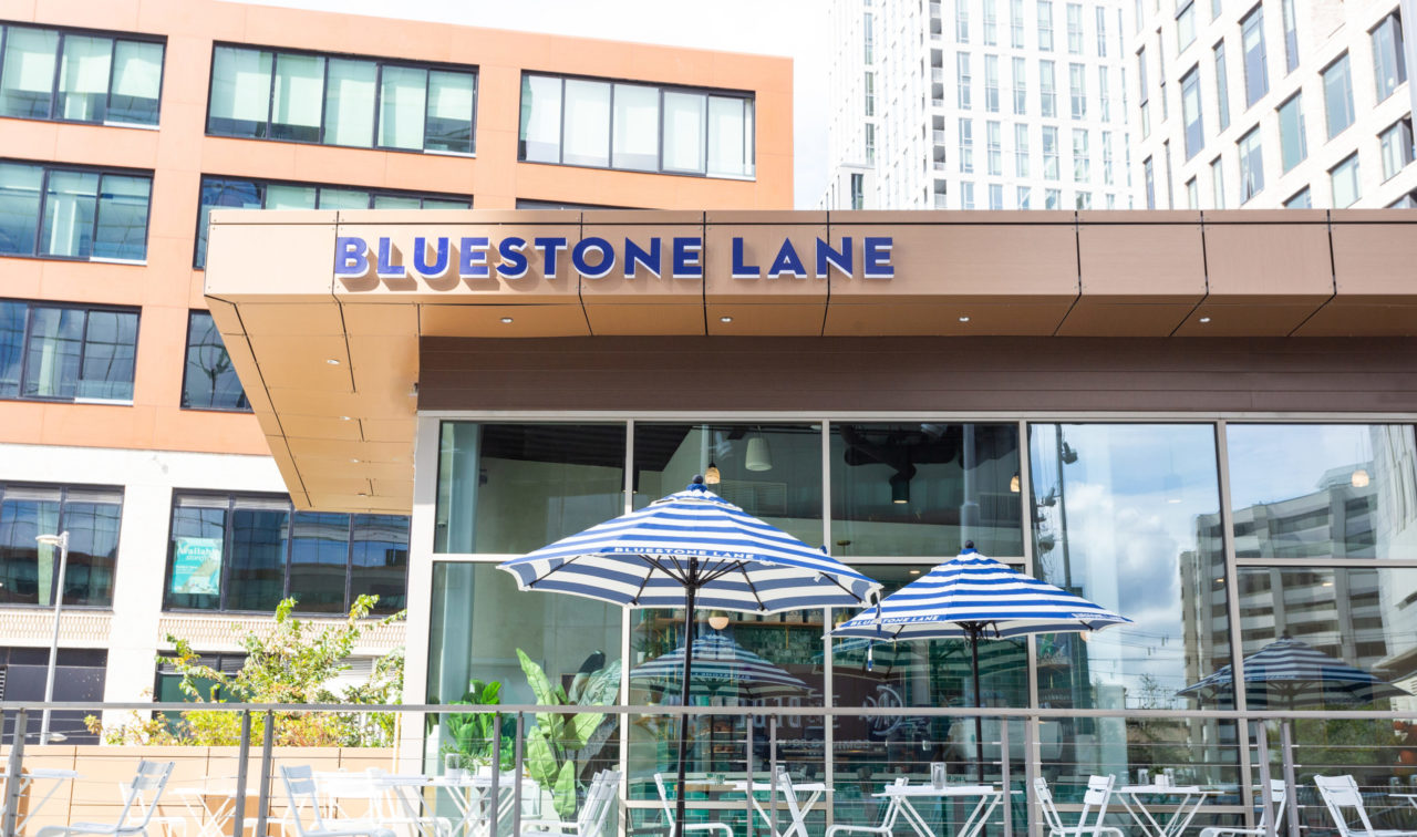 Exterior of Bluestone Lane Tysons store