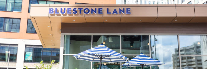 Exterior of Bluestone Lane Tysons store