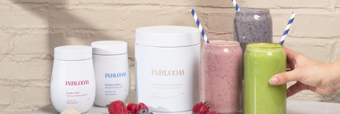 Three InBloom Protein Powders, and a Green and Berry Smoothie