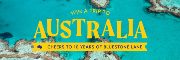 Win a Trip to Australia. Cheers to 10 Years of Bluestone Lane