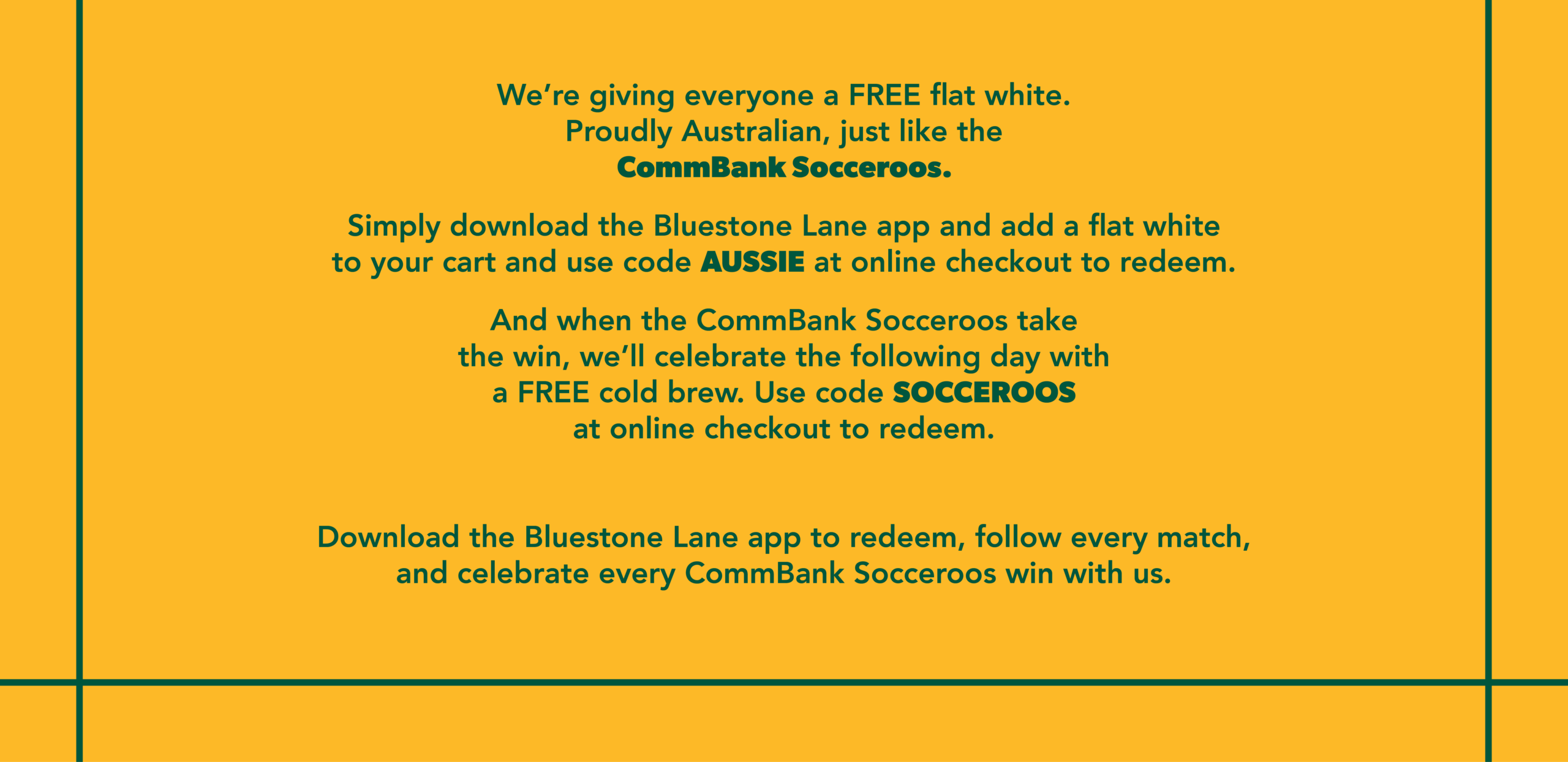 Official Coffee Partner of the Commbank Socceroos