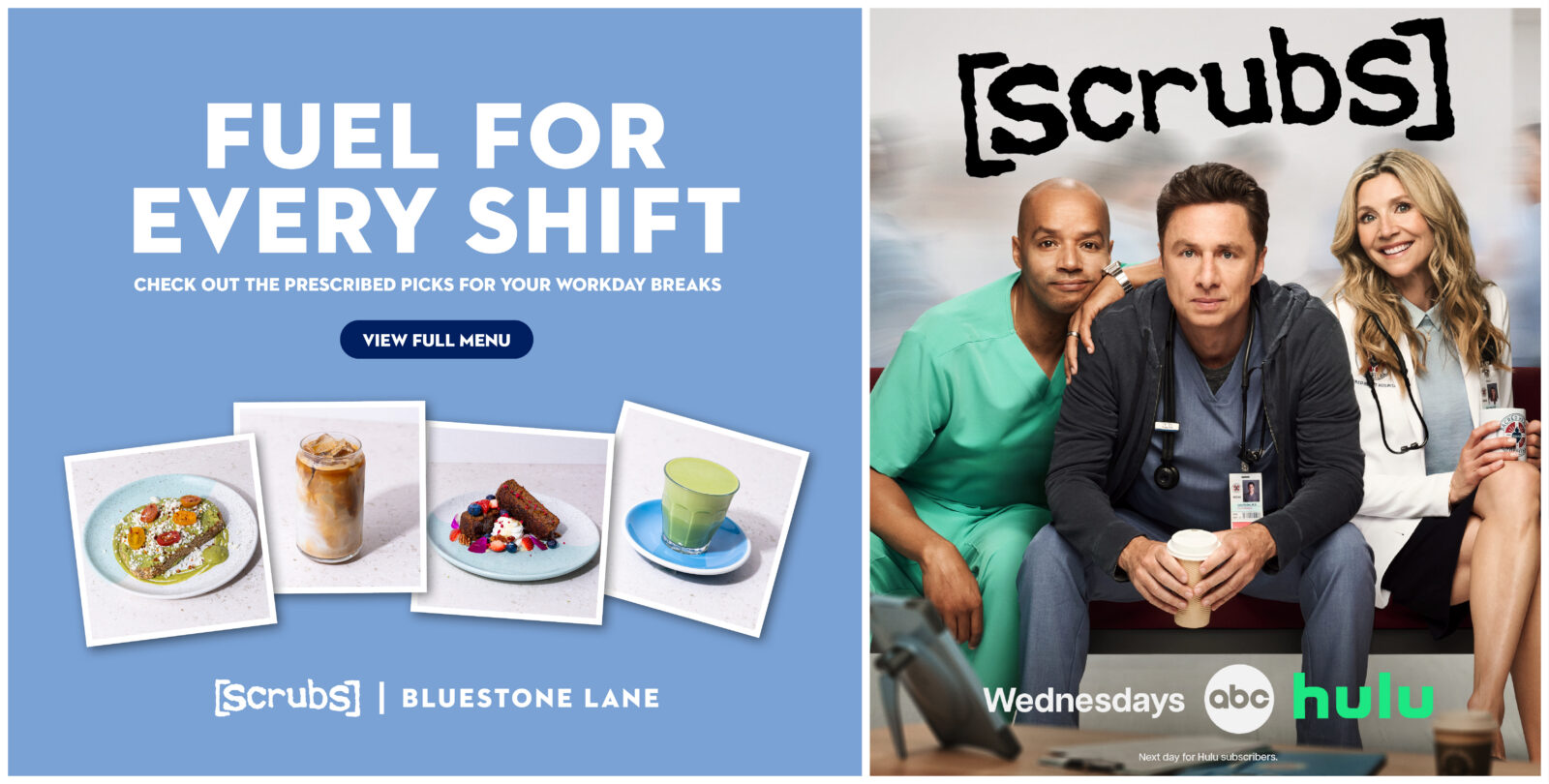 Bluestone Lane x Scrubs Banner